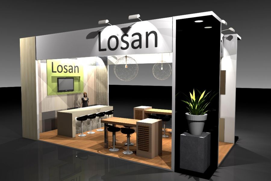 Ontwerp beursstand Losan