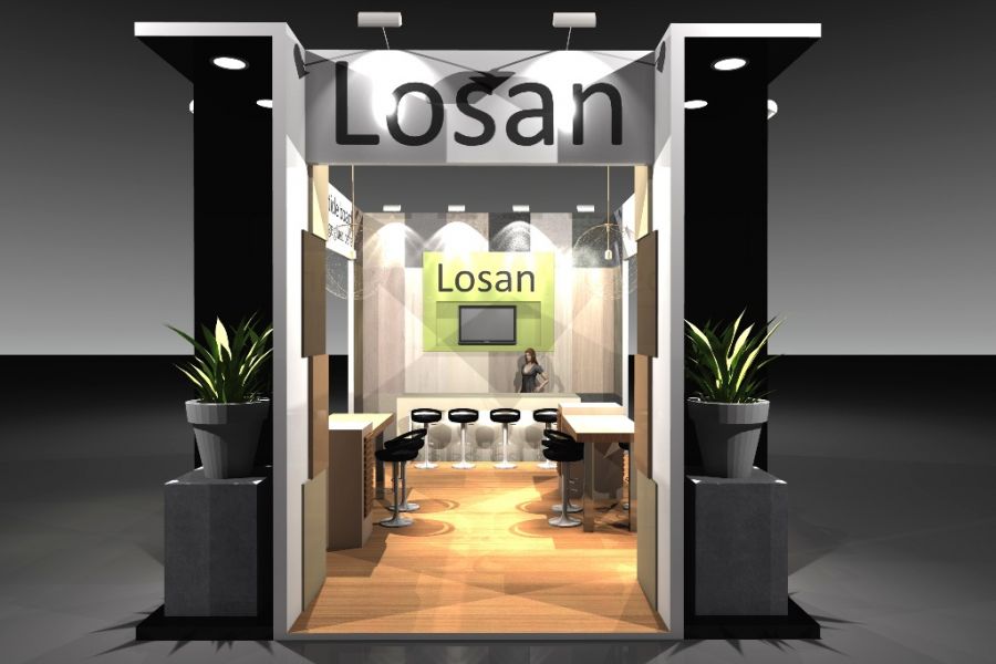 Ontwerp beursstand Losan