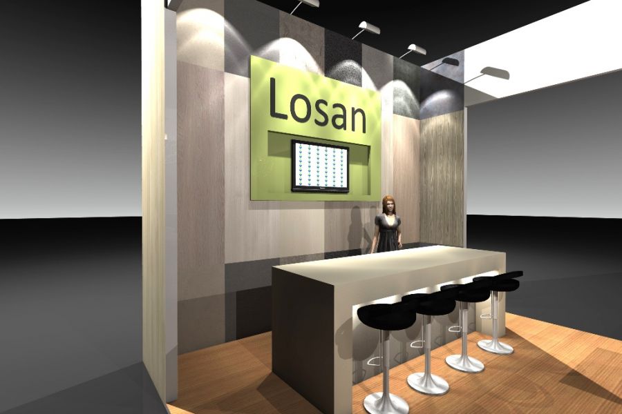 Ontwerp beursstand Losan