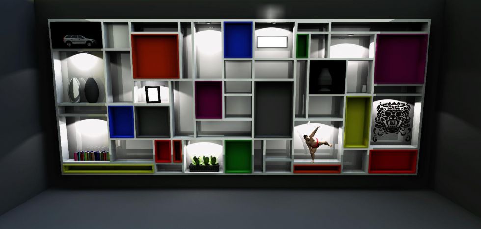 Ontwerp design wandmeubel