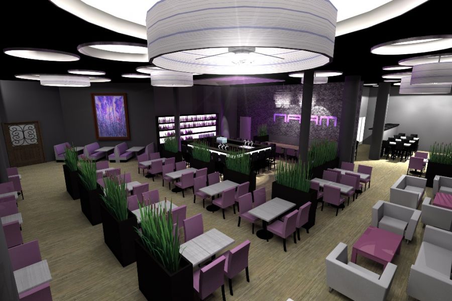 Ontwerp inrichting lounge cafe