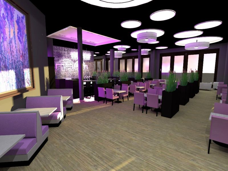 Ontwerp inrichting lounge cafe